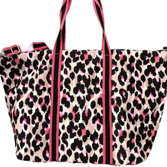 NWOT Victoria’s Secret large oversized, Cheetah print tote bag. - Picture 11 of 12
